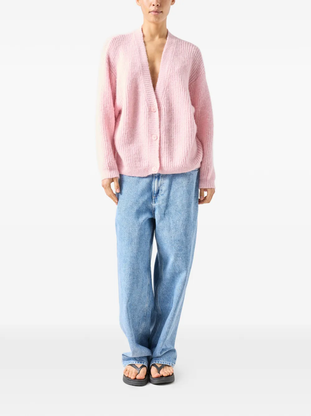American Vintage East vest met lange mouwen Roze