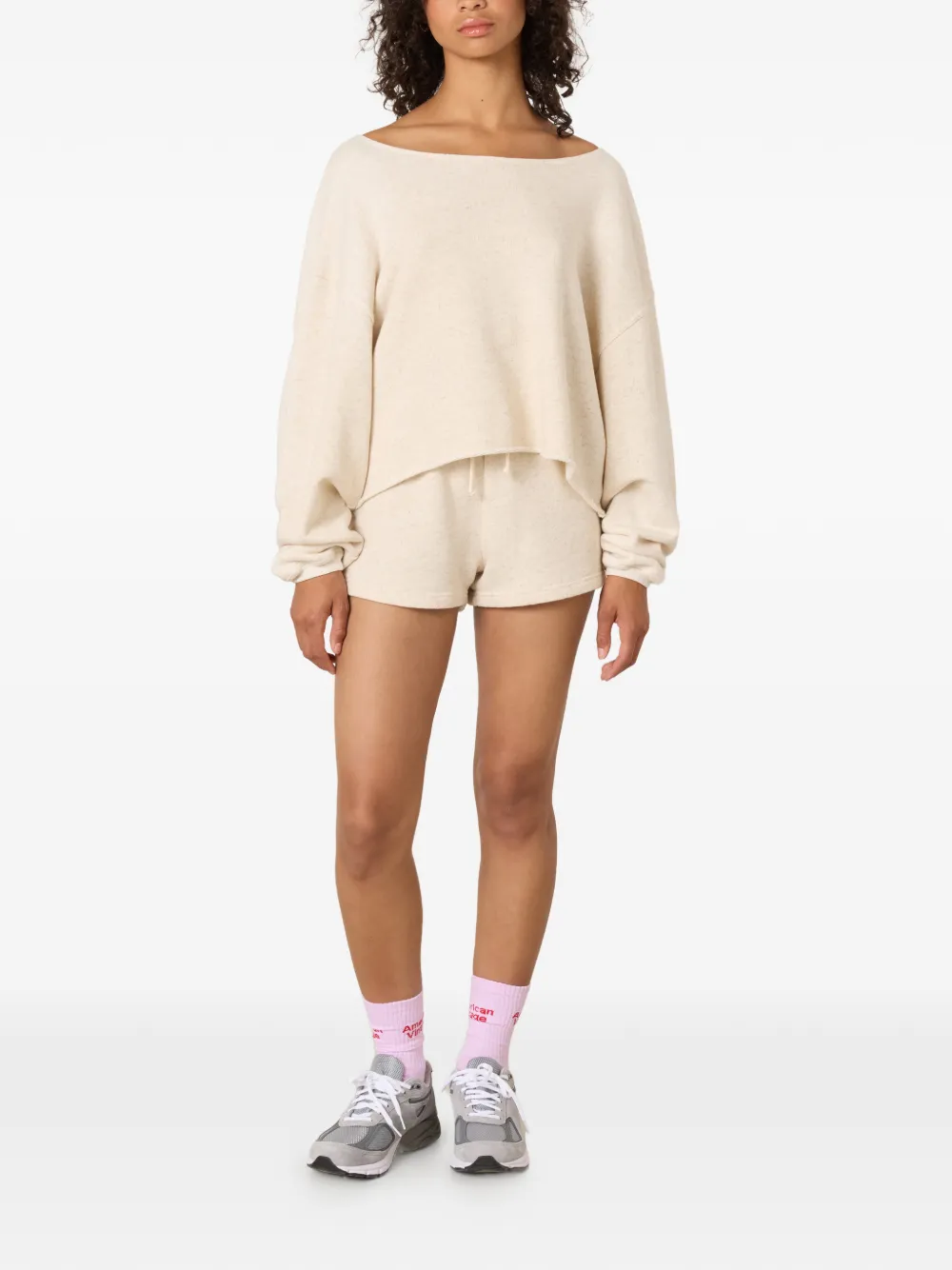 American Vintage Itonay shorts met trekkoord Beige