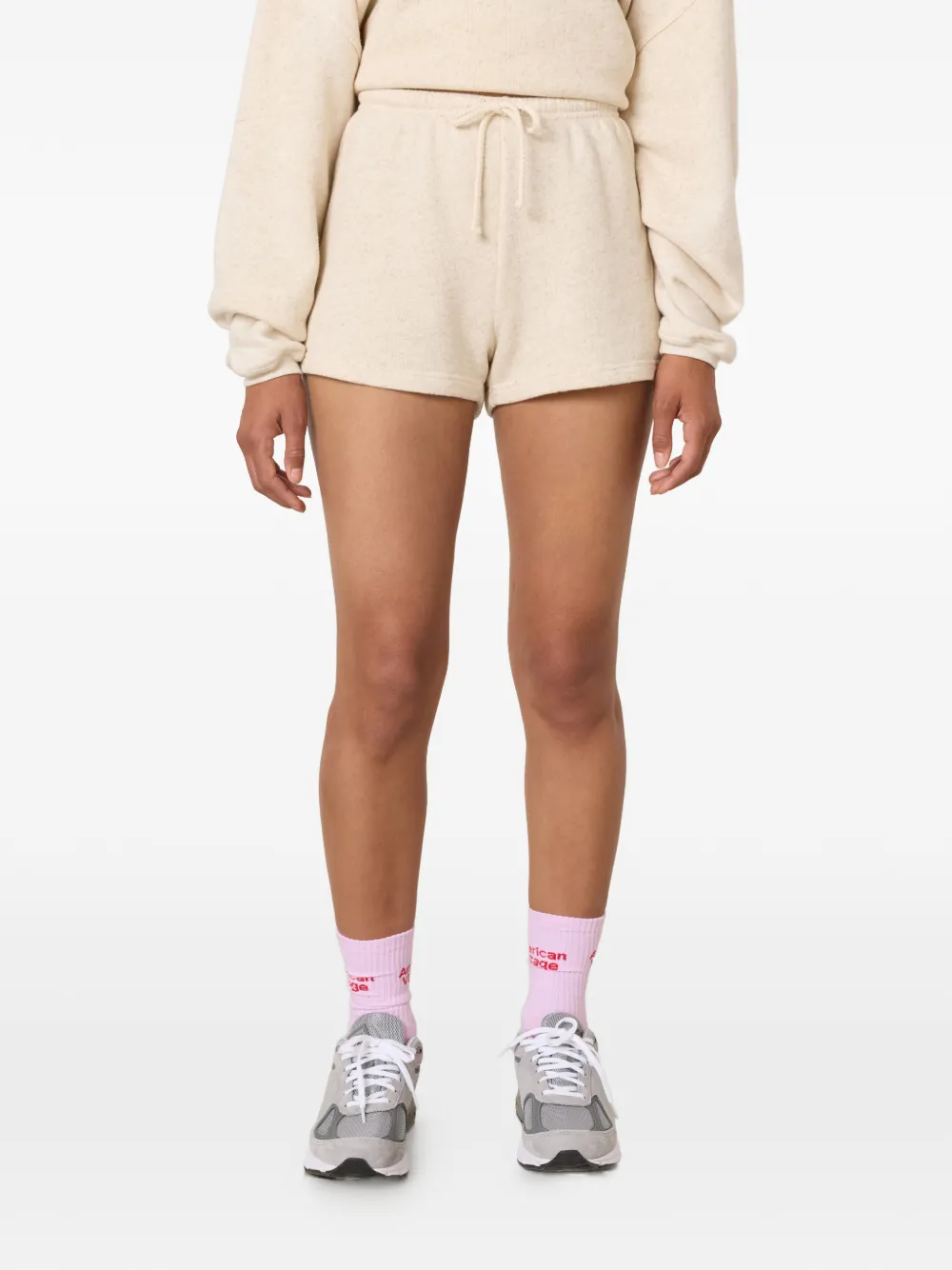 American Vintage Itonay shorts met trekkoord Beige