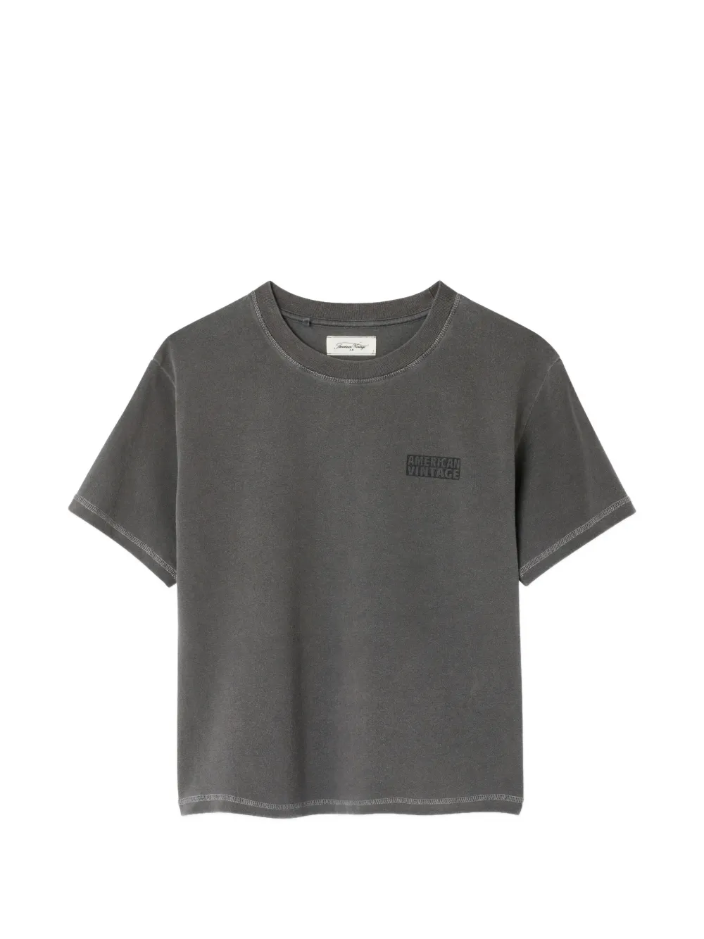 American Vintage Kids Pymaz round-neck T-shirt - Grigio