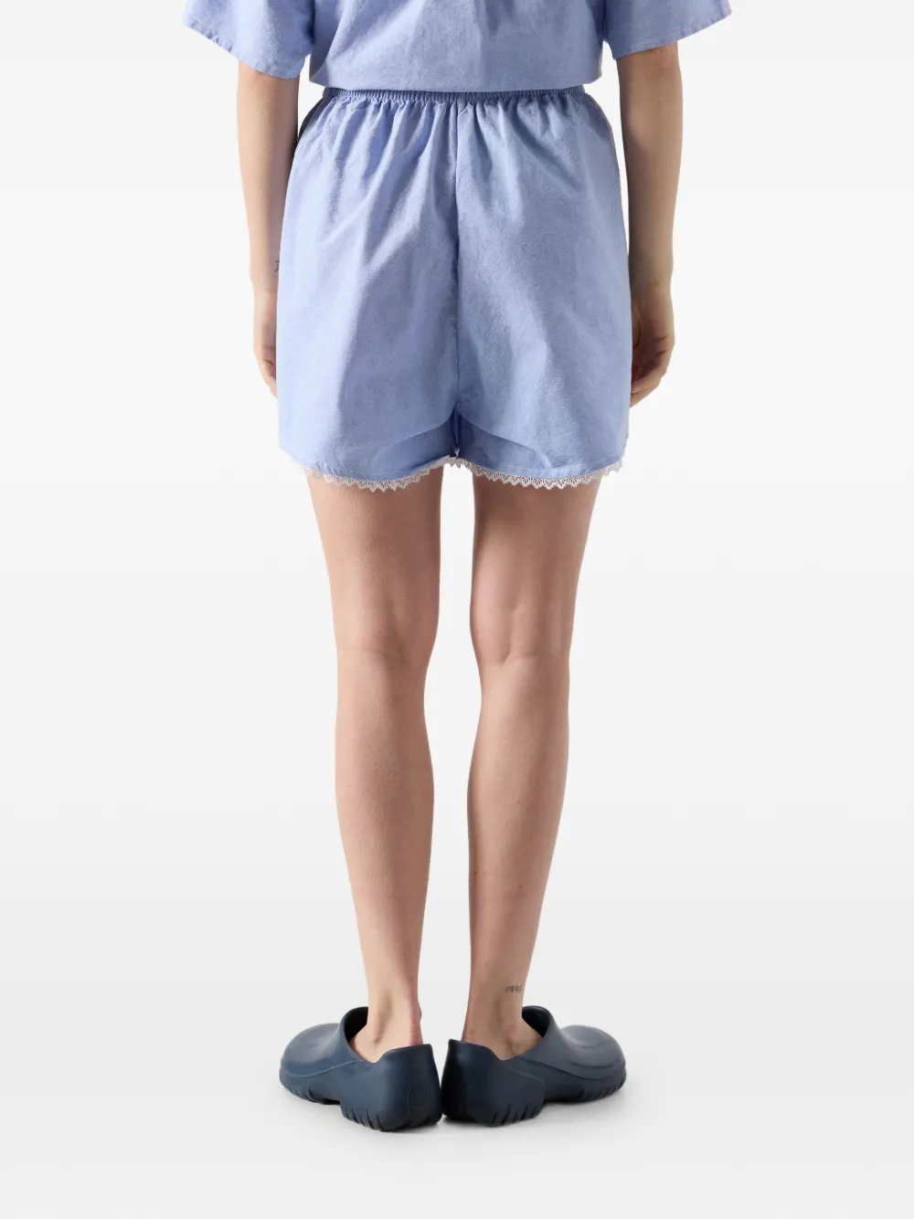 Feoly Elasticated Cotton Mini Shorts