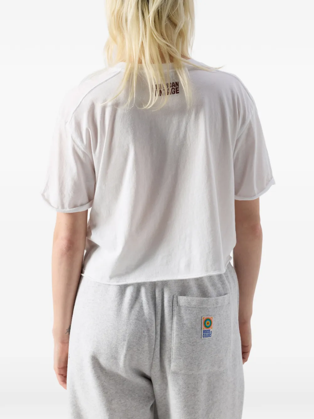 American Vintage Apoly T-shirt met korte mouwen Wit