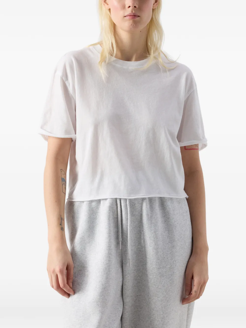 American Vintage Apoly T-shirt met korte mouwen Wit