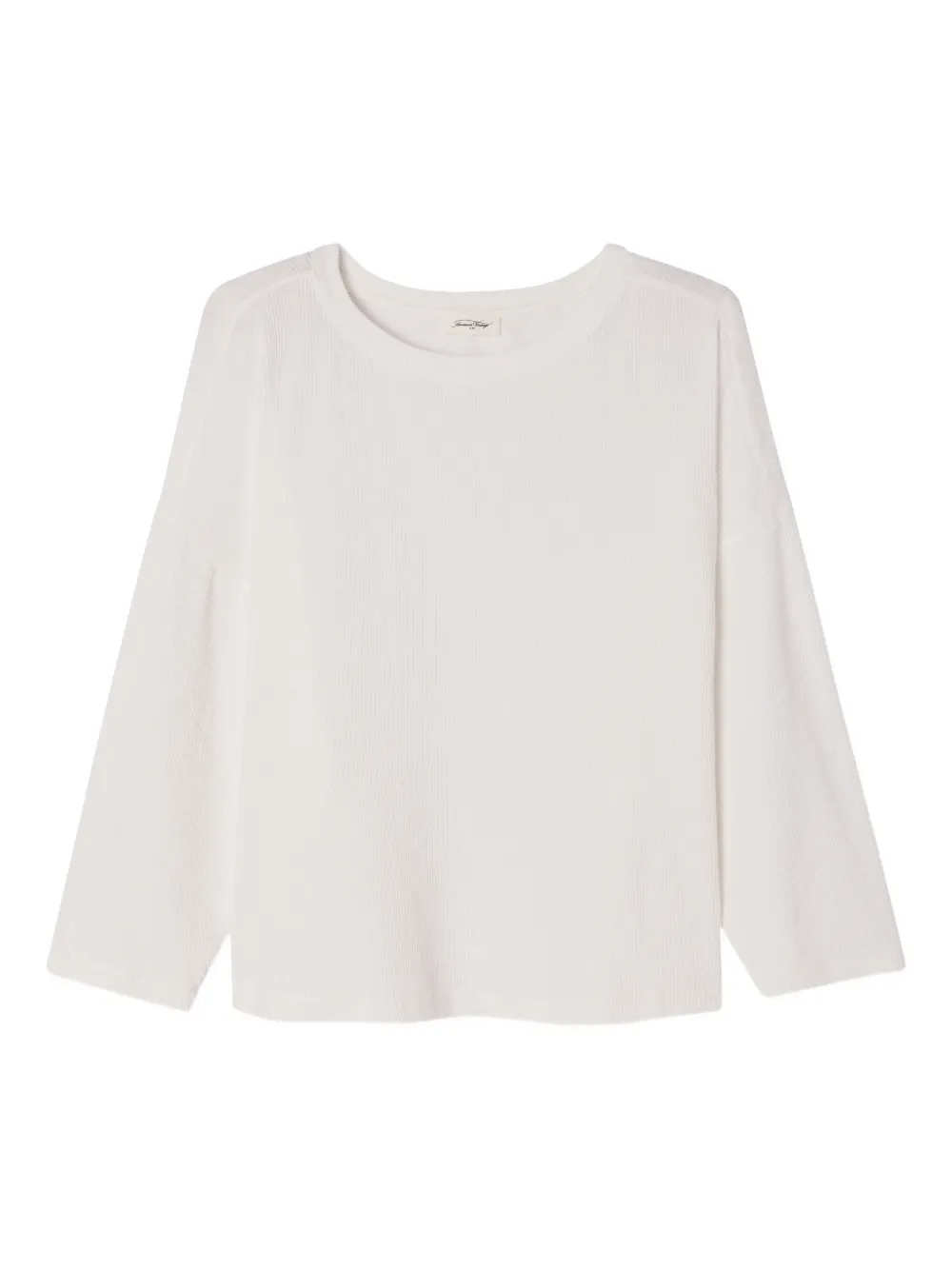 American Vintage Yruki ribbed T-shirt - Bianco