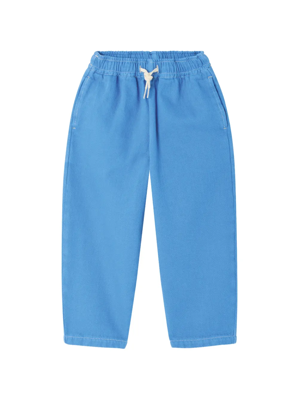 American Vintage Kids Pusway straight-leg trousers - Blu