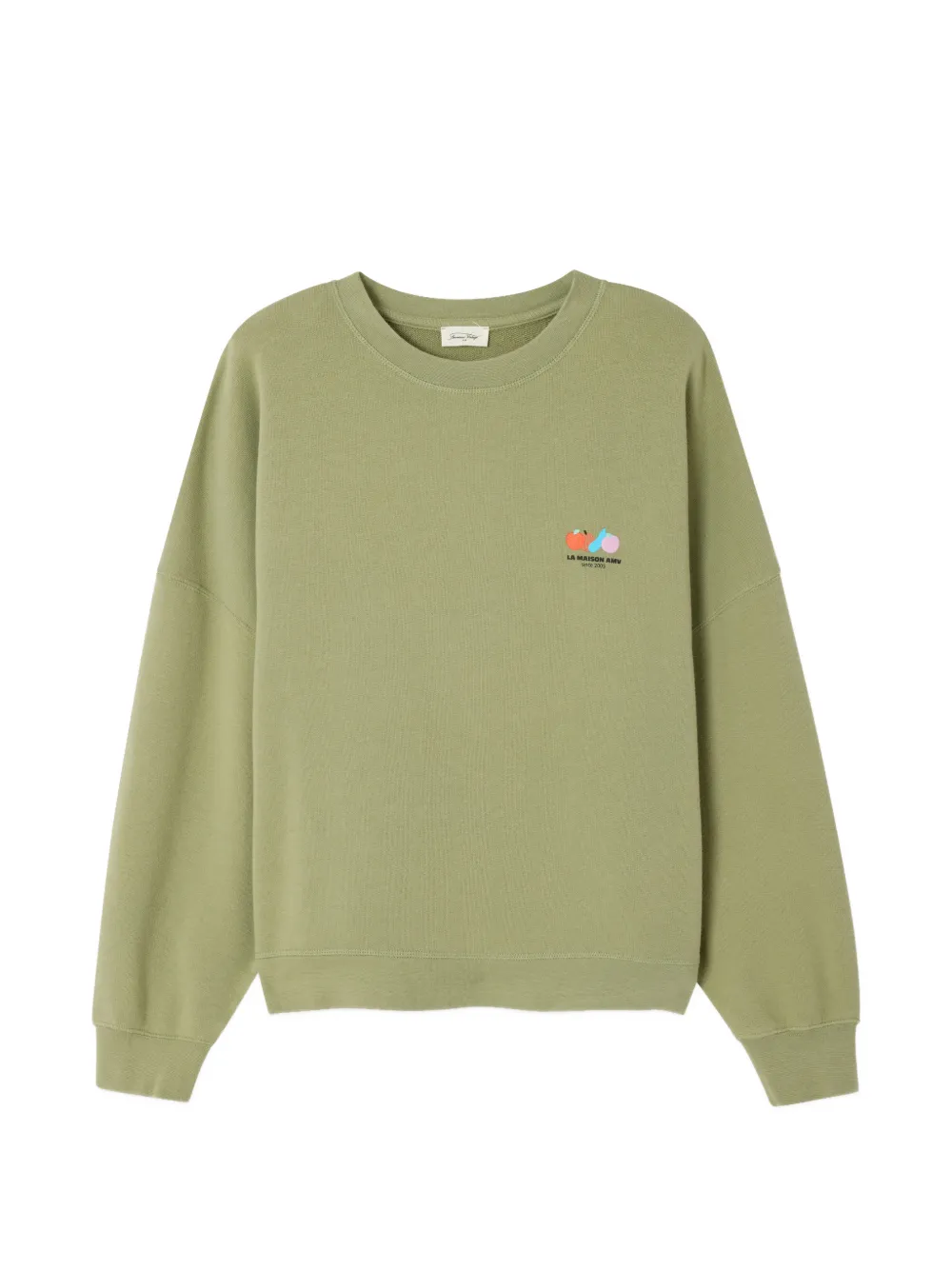 American Vintage long-sleeve crew-neck sweatshirt - Verde