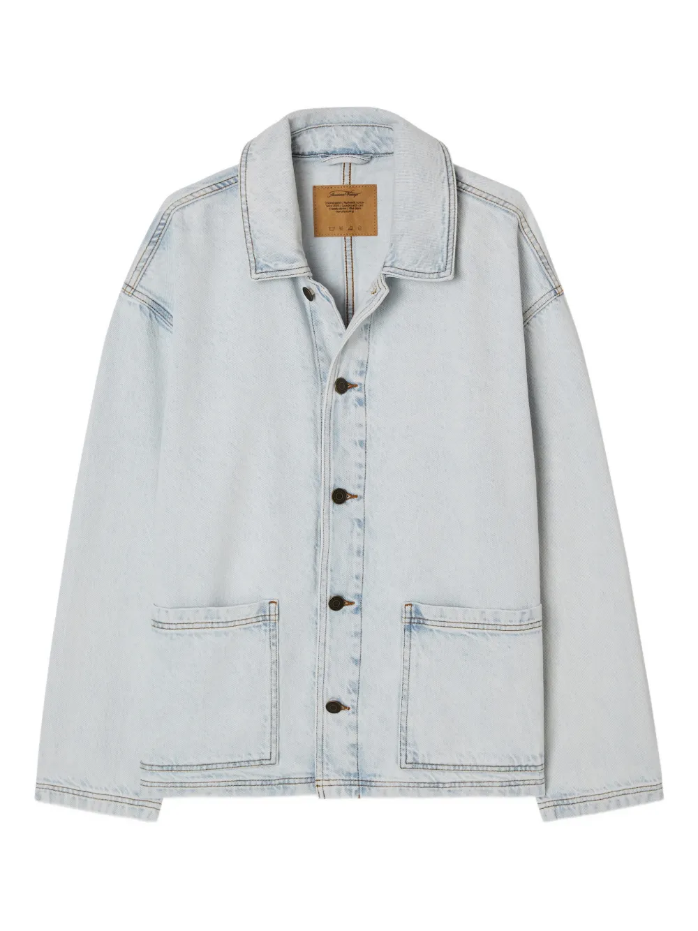 American Vintage patch-pocket jacket - Blu