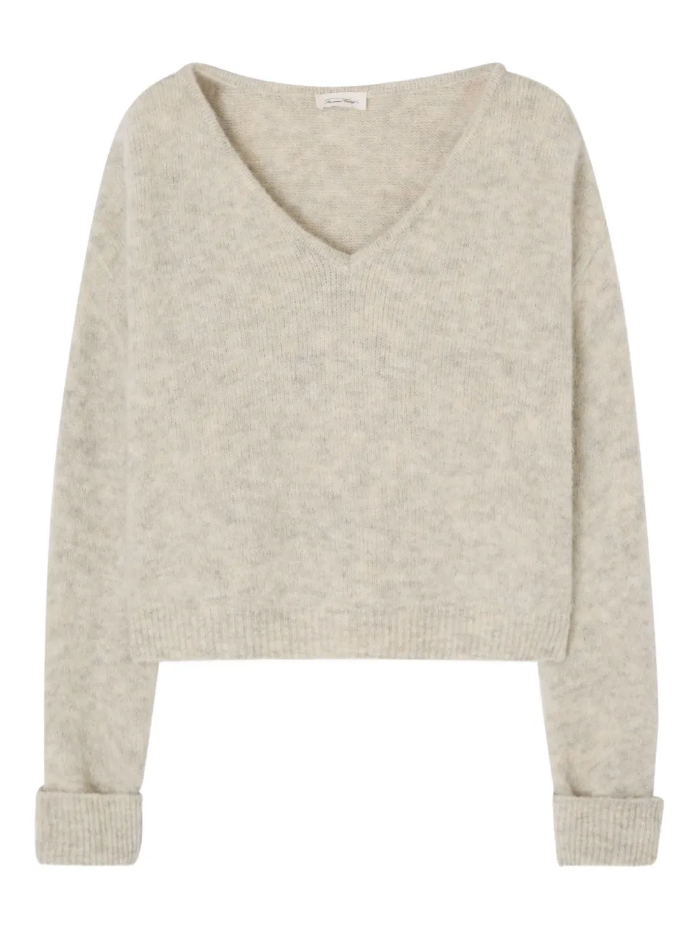 American Vintage V-neck knitted sweater - Toni neutri