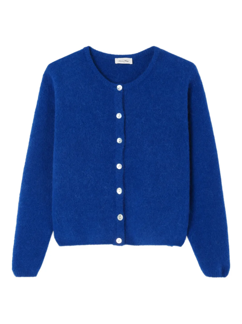 American Vintage Cardigan girocollo Vitow - Blu