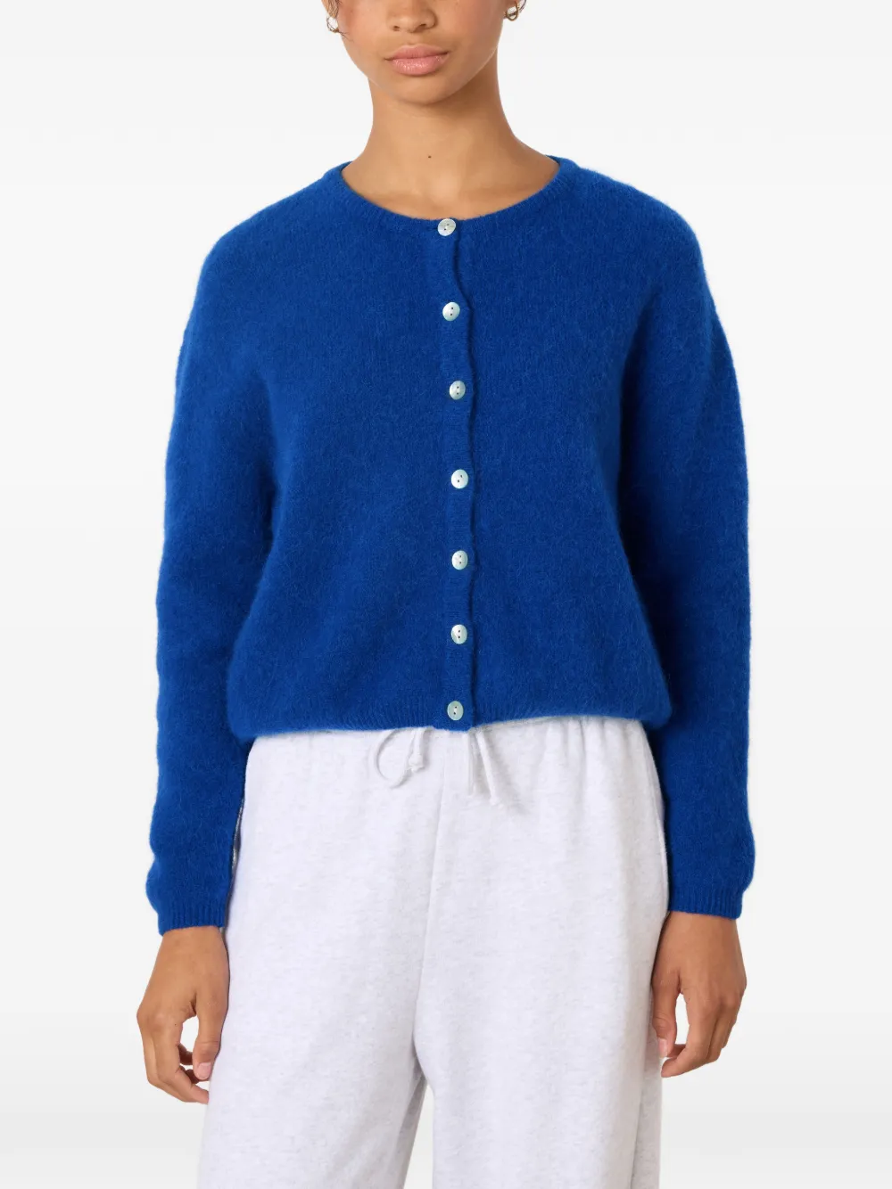 American Vintage Vitow vest met ronde hals Blauw