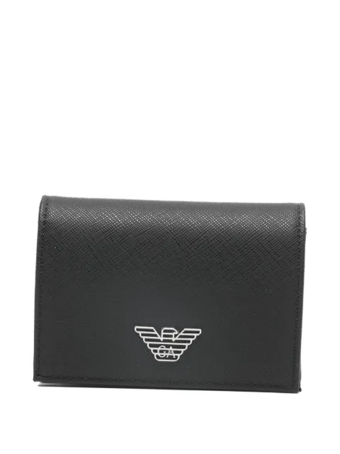 Emporio Armani cartera con placa del logo