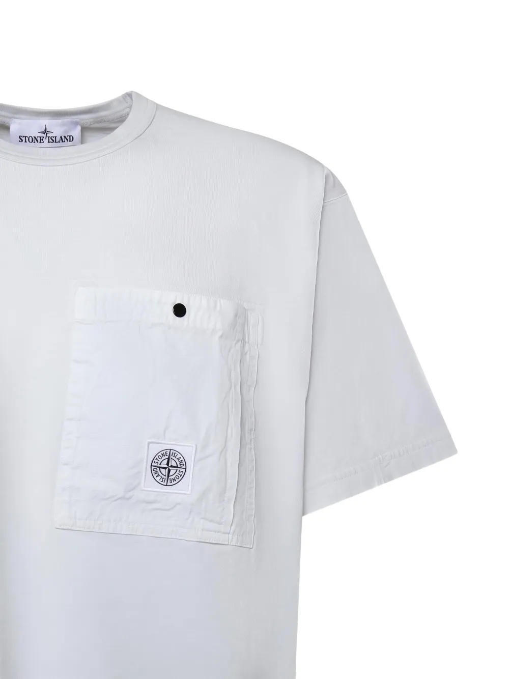 Stone Island T-shirt met borstzak Wit