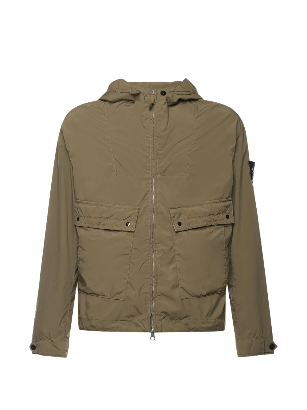 Stone Island hooded flap-pocket jacket - Toni neutri