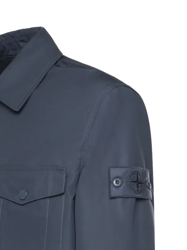 Stone Island パッチポケット シャツジャケット | ブルー | FARFETCH JP