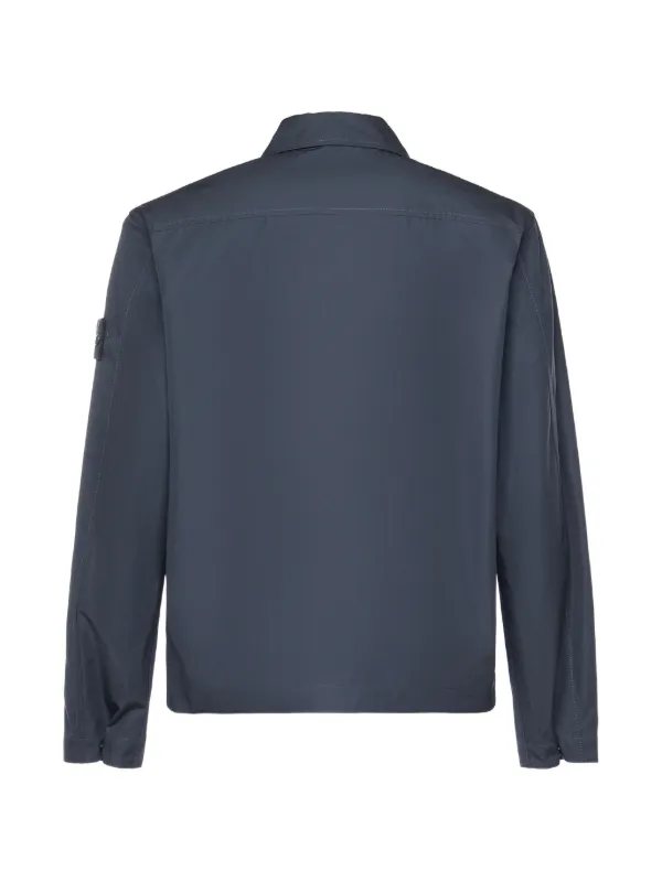 Stone Island パッチポケット シャツジャケット | ブルー | FARFETCH JP