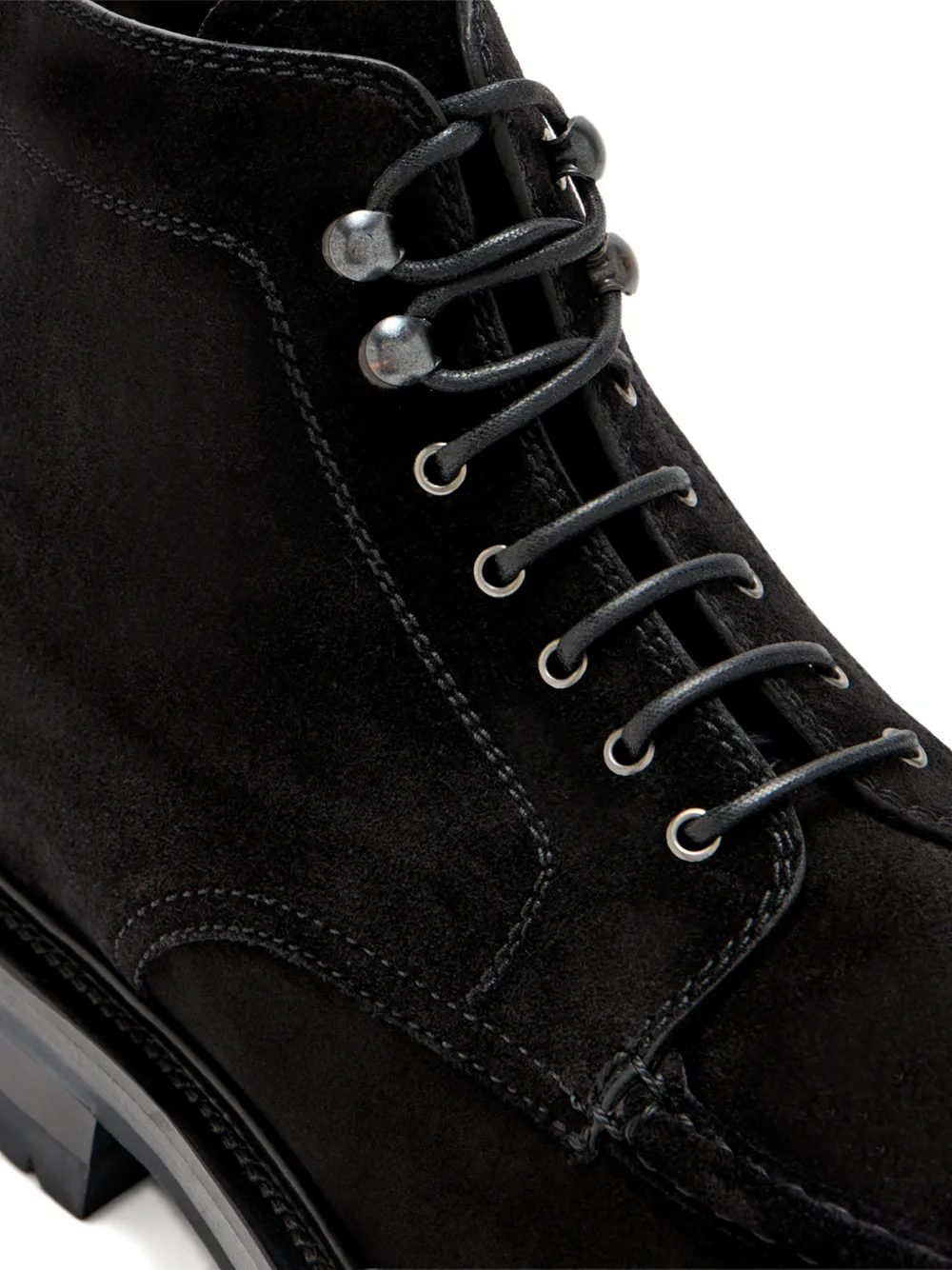 Barrett Suède veterlaarzen Zwart