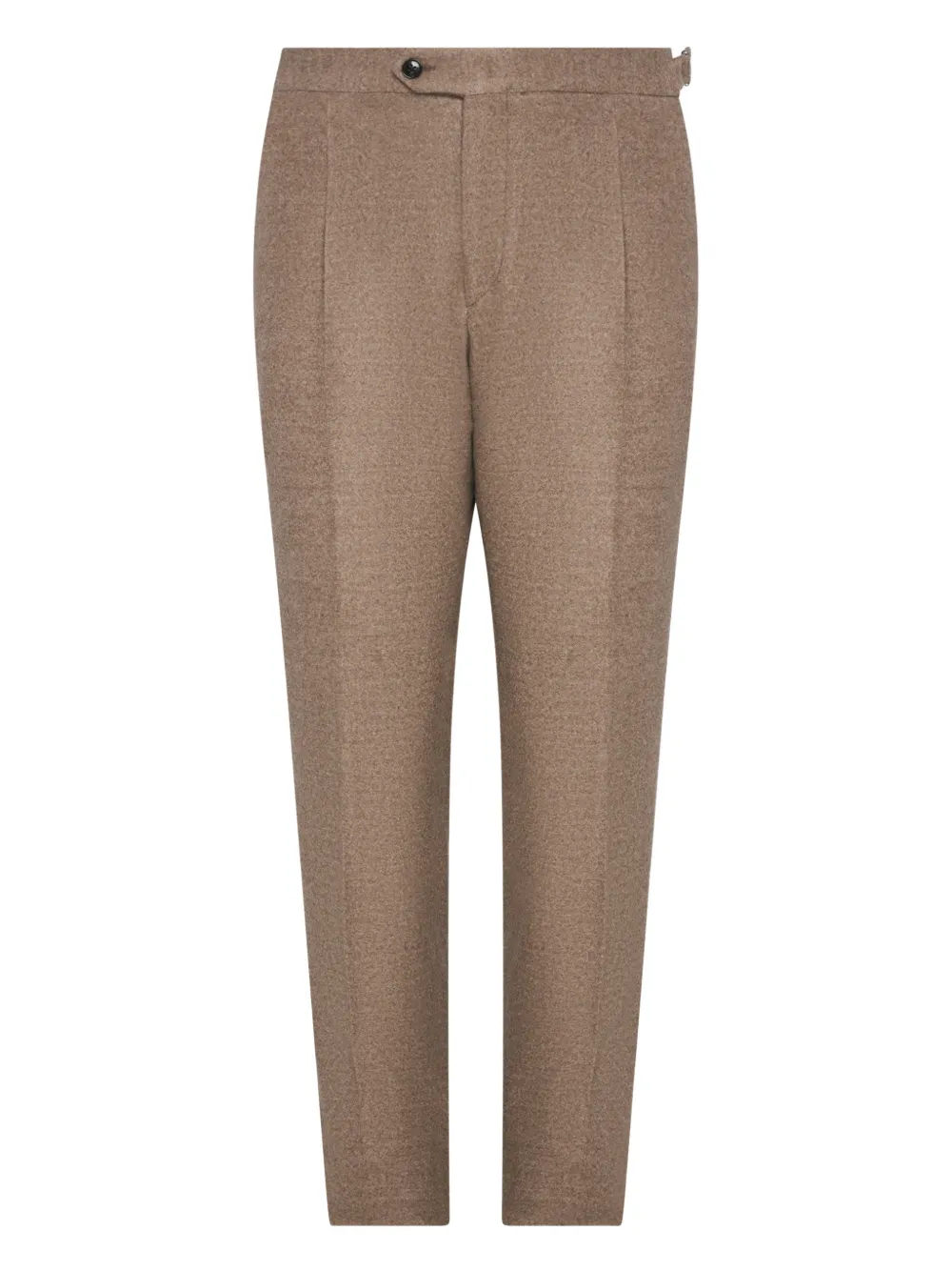 FRANZESE COLLECTION double-waistband dart trousers | Brown | Image 1