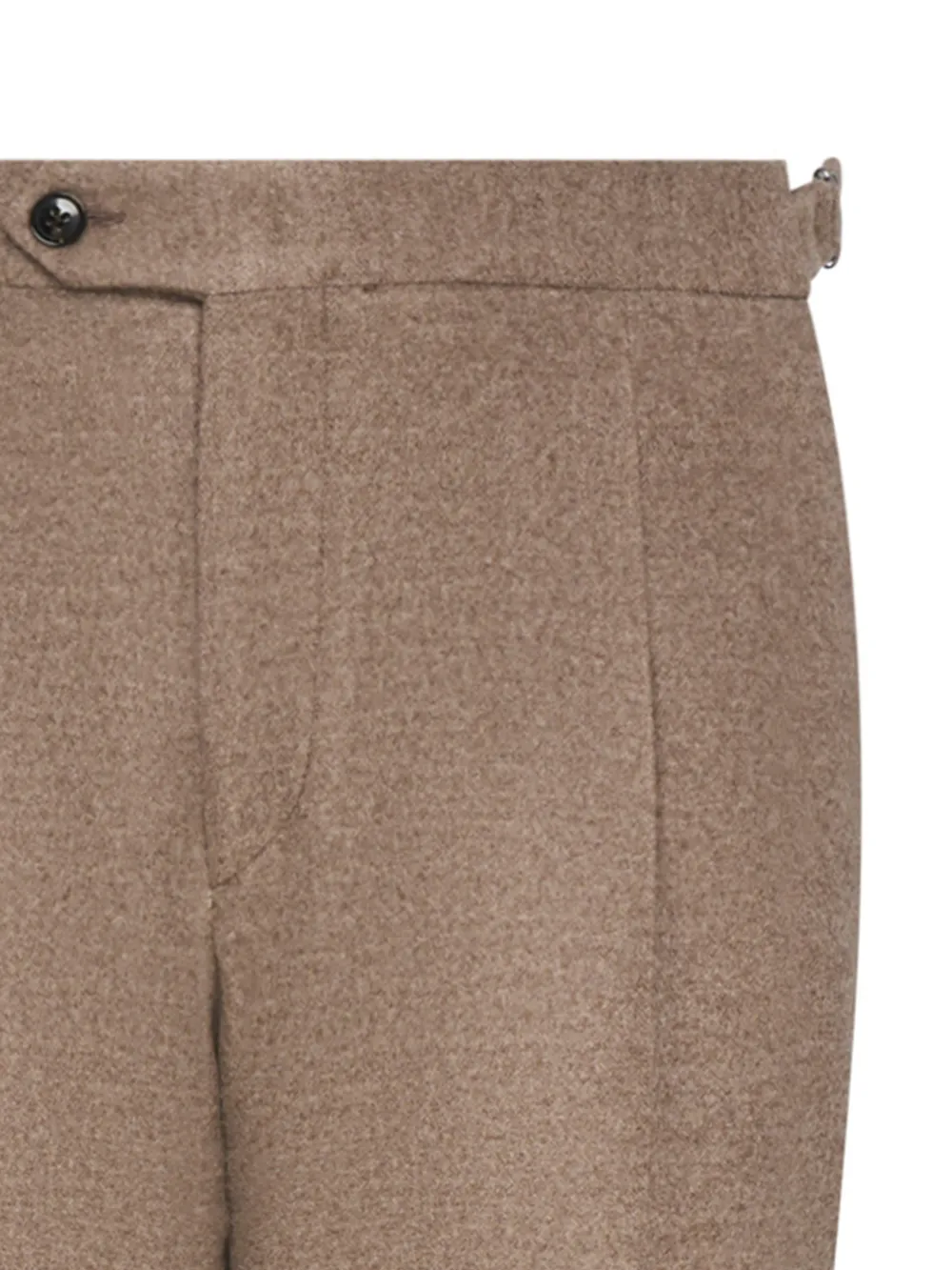 FRANZESE COLLECTION Broek met dubbele tailleband Bruin