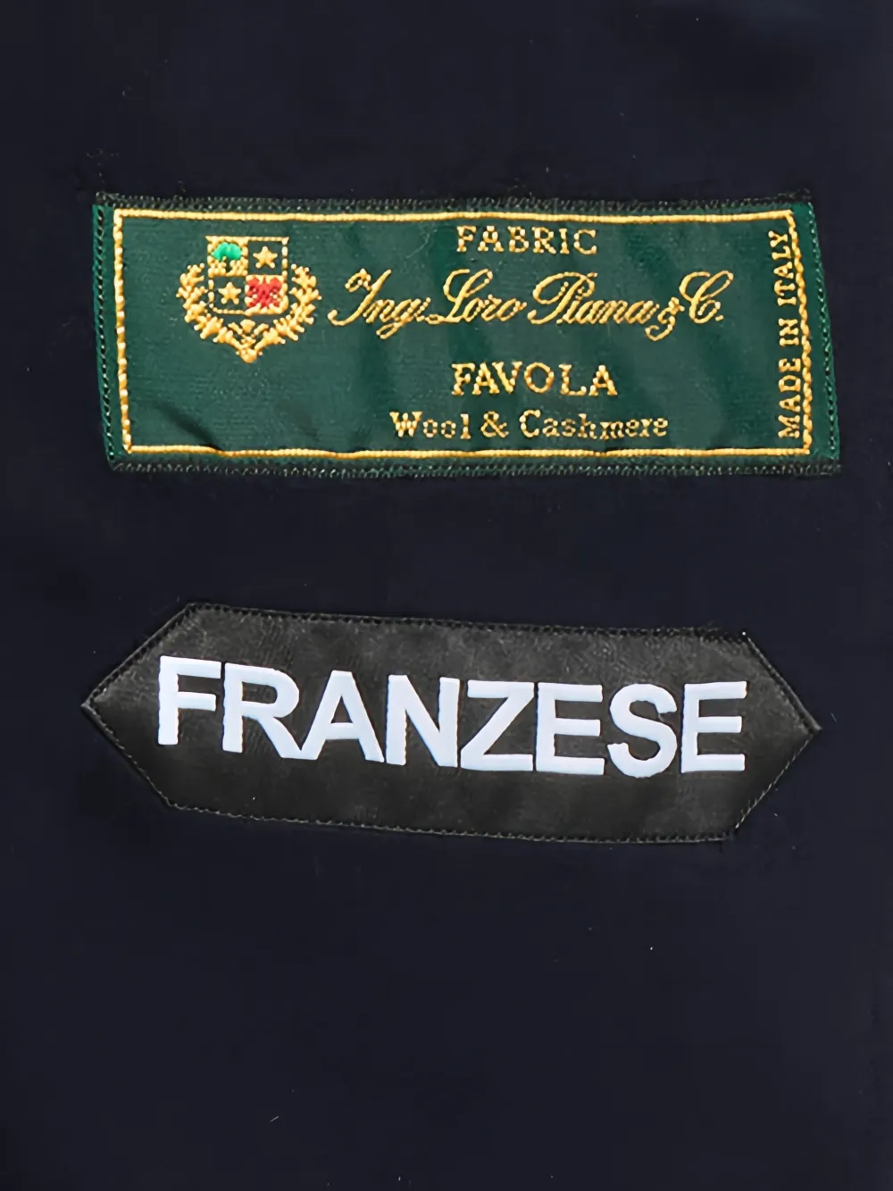  Franzese Collection Button Collared Jacket - Blue 