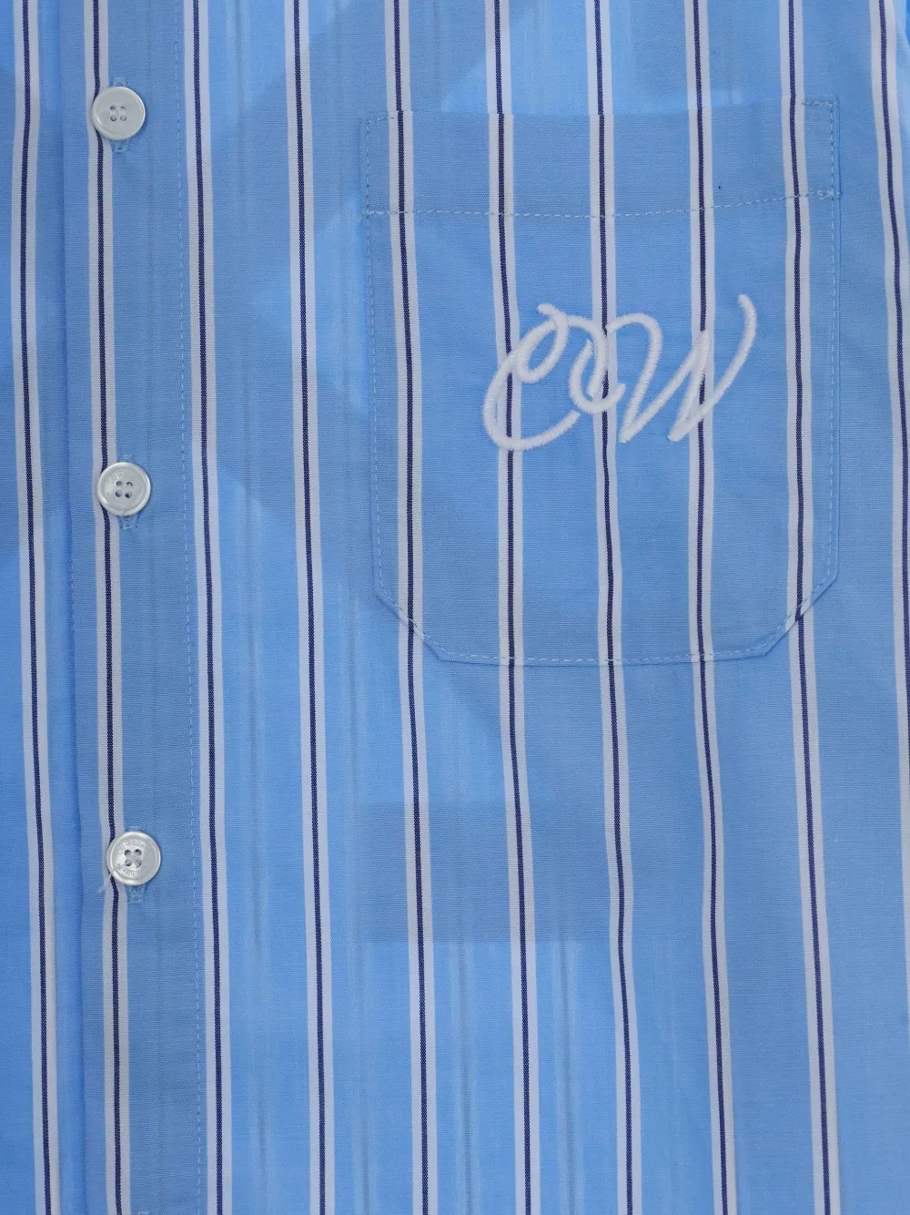 Off-White Kids Ow shirt Blauw