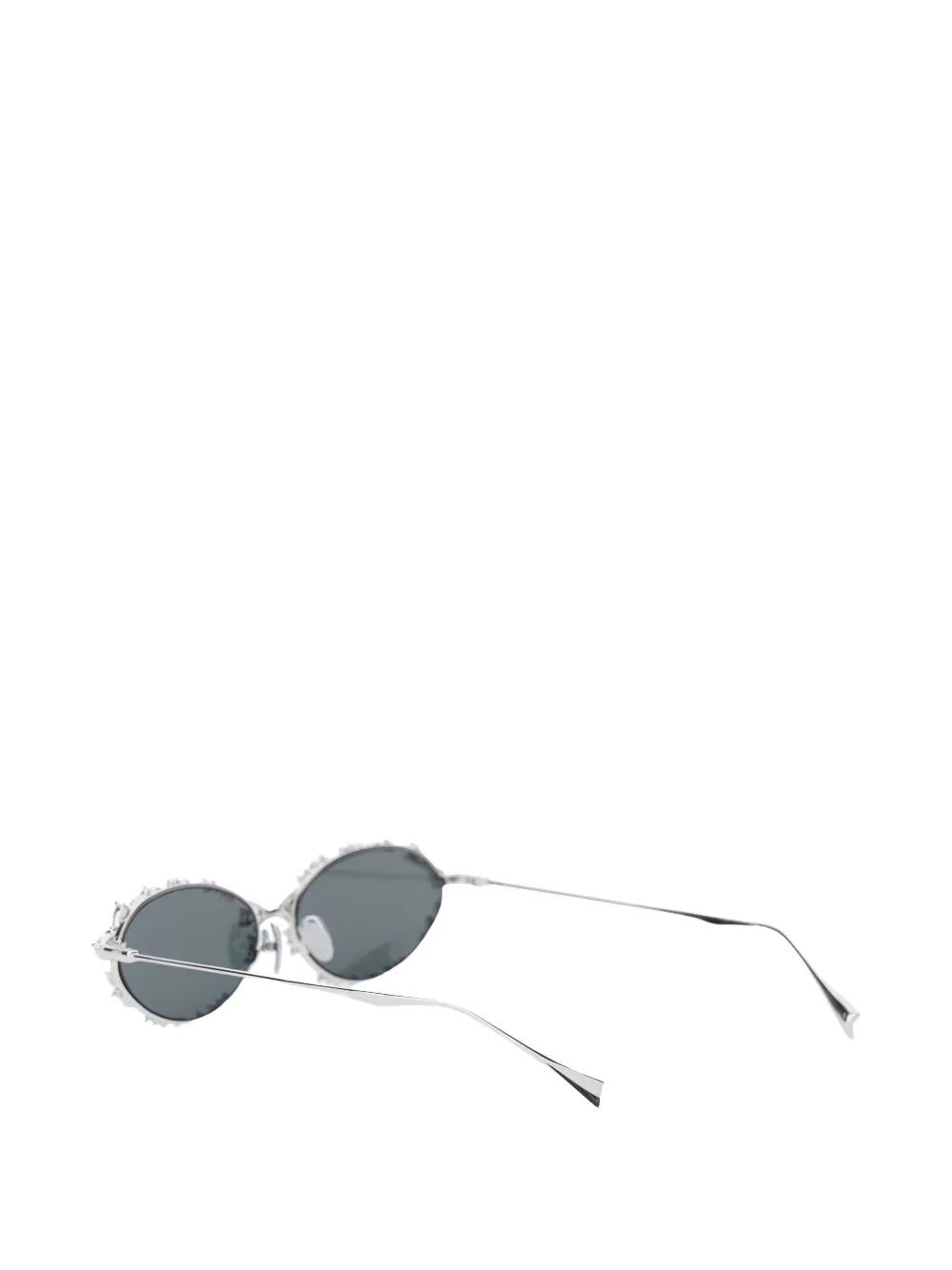 YVMIN Ripple/Bitter Salty Glaze oval-frame sunglasses - Argento