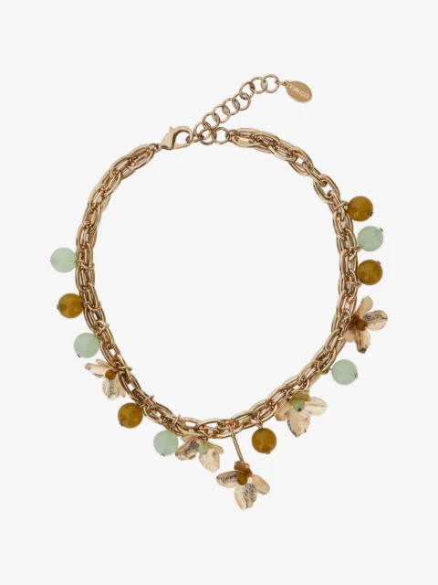 TWINSET flower beaded chain necklace