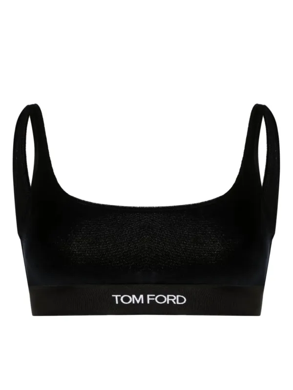 Tom Ford Logo-detail Top in Black