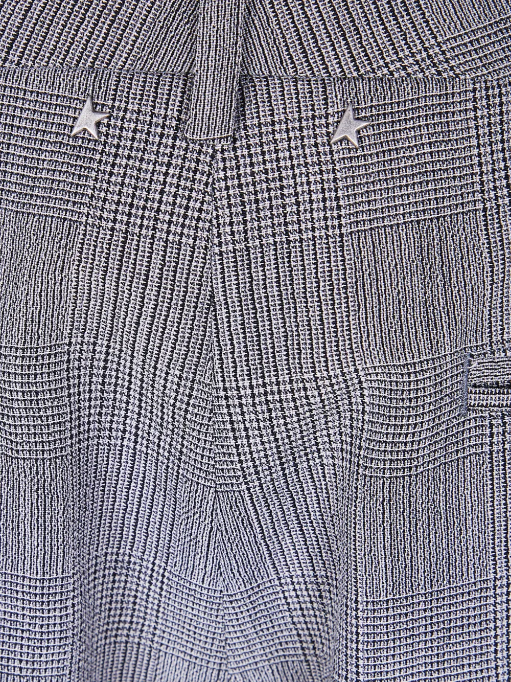 Golden Goose Slim-fit broek met Prince of Wales ruit Grijs