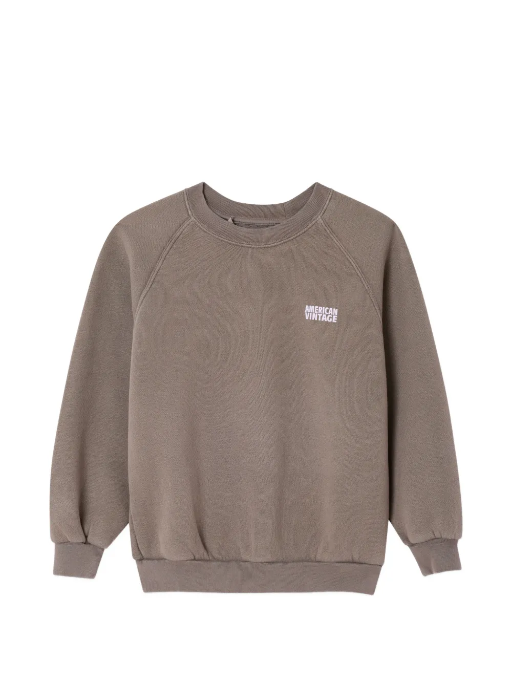American Vintage Kids Izubird crew-neck sweatshirt - Marrone