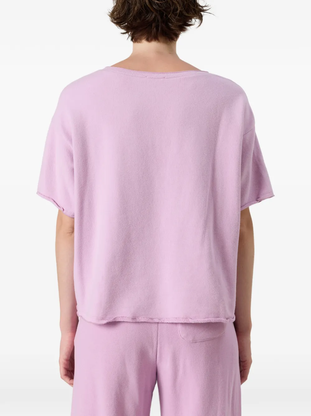 American Vintage Atubay T-shirt met logoprint Roze
