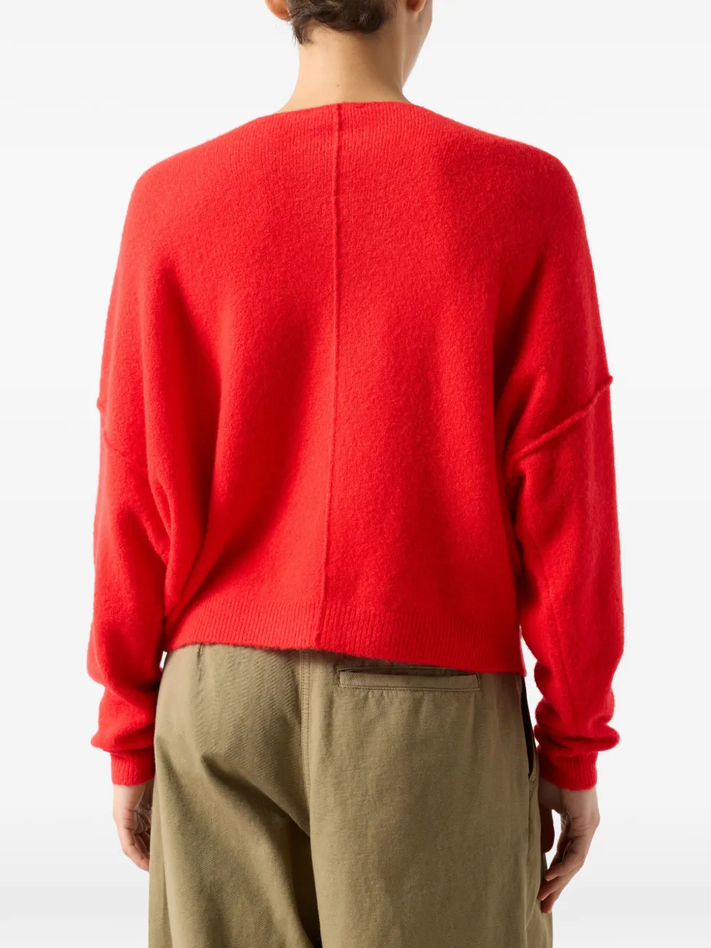 Long-Sleeve Boat-Neck Sweater