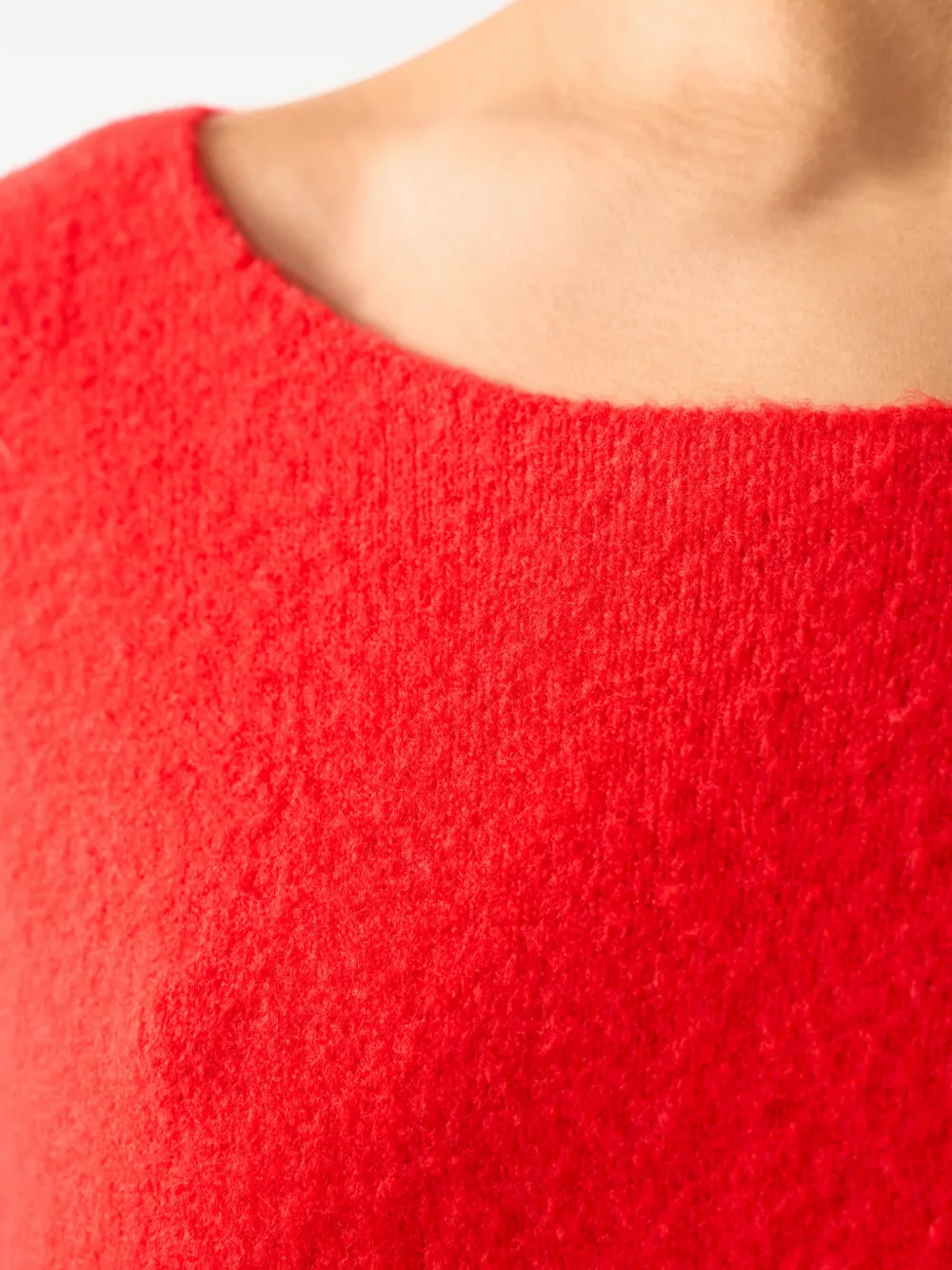 Long-Sleeve Boat-Neck Sweater