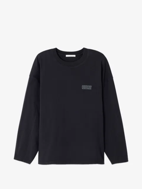 American Vintage Gixy long-sleeve round-neck cotton T-shirt
