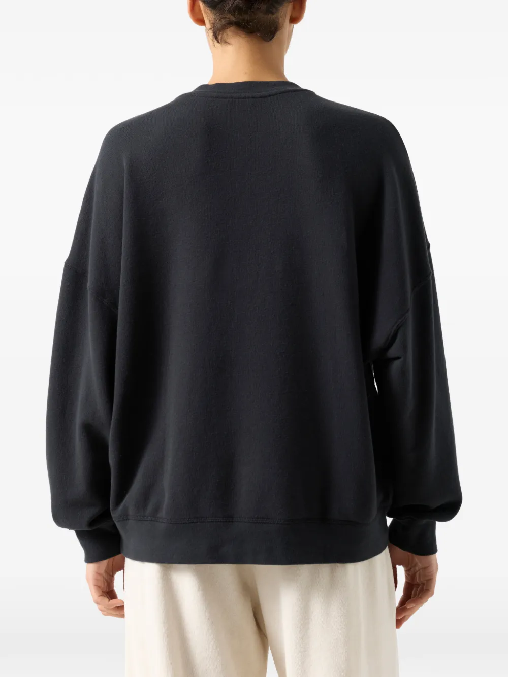 American Vintage Atubay sweater met ronde hals Zwart