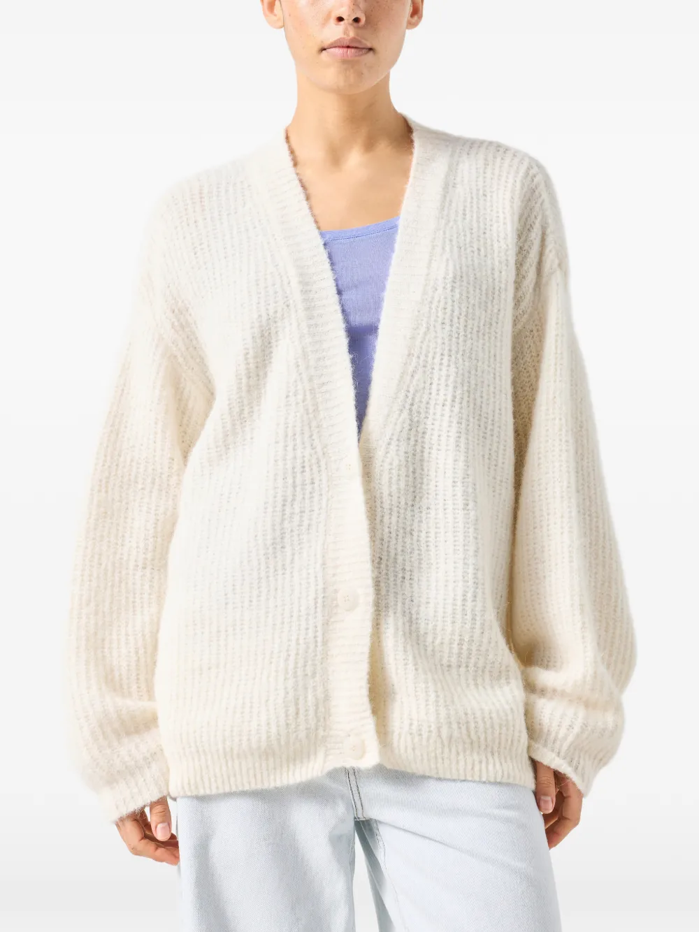 American Vintage East vest met V-hals Beige