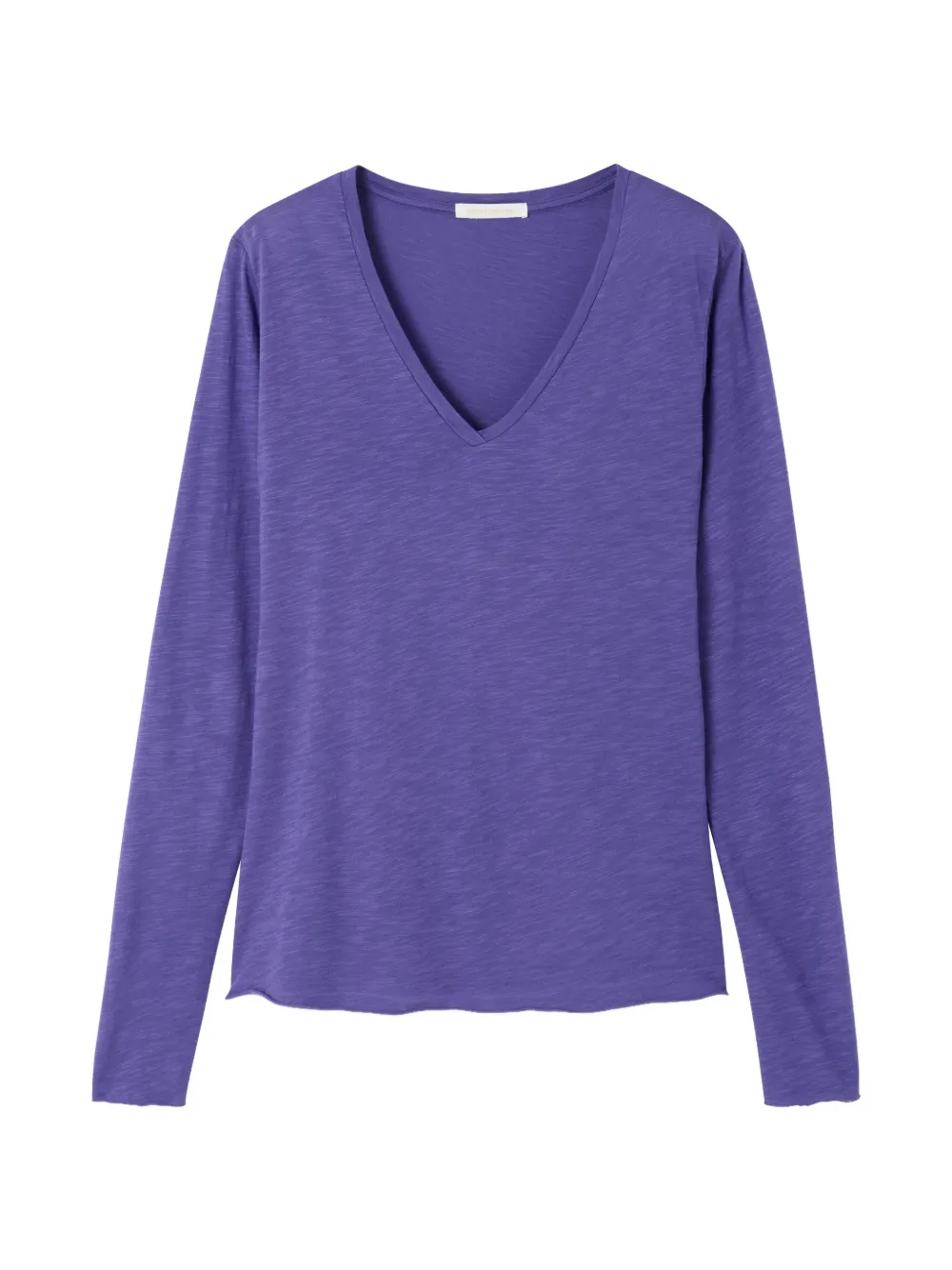 American Vintage Jacksonville long-sleeved V-neck T-shirt - Viola