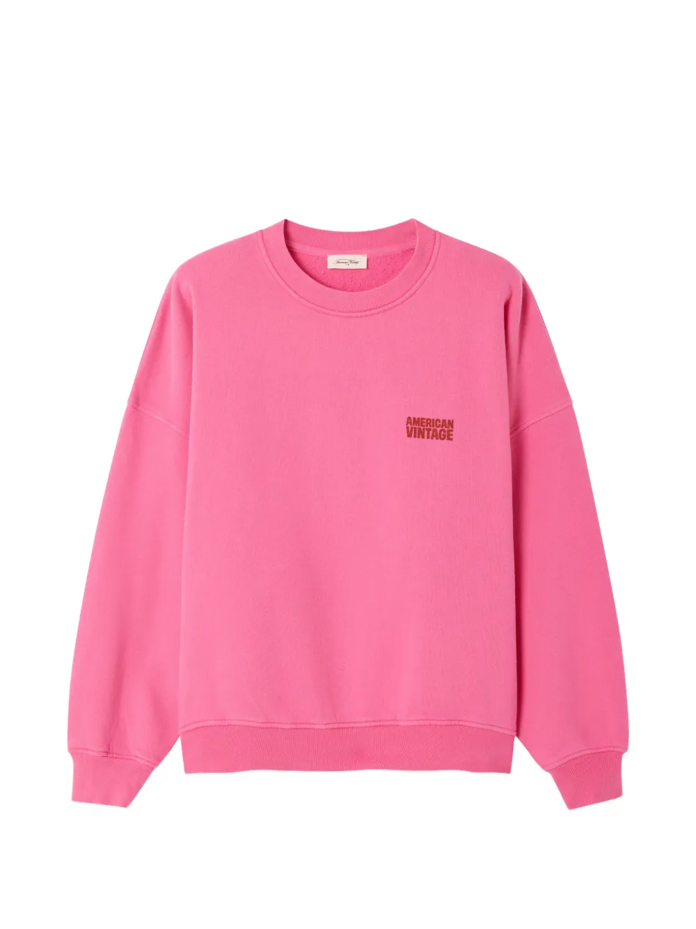 American Vintage Plizzy round-neck sweatshirt - Rosa