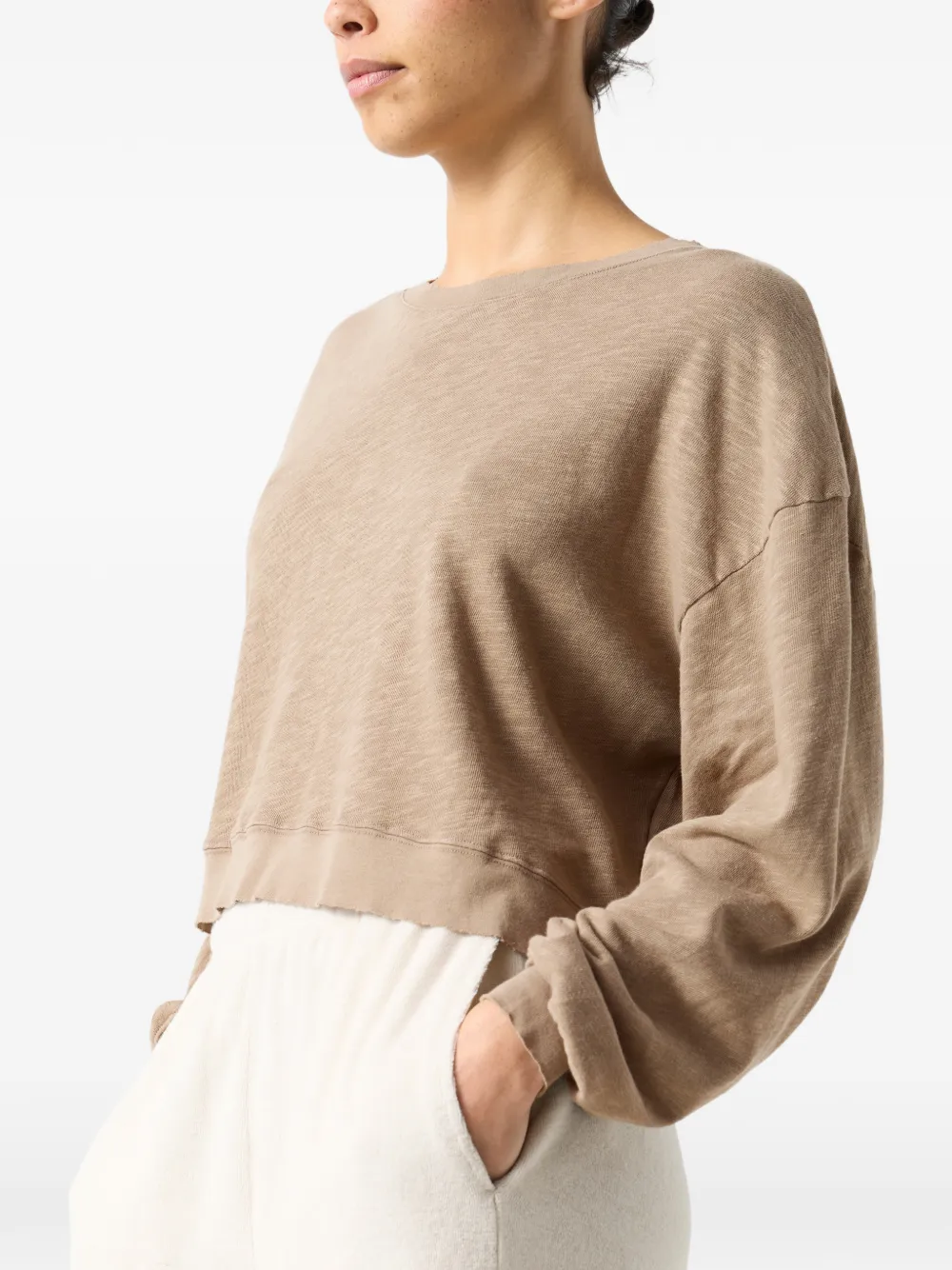 American Vintage Sonoma T-shirt met ronde hals Bruin