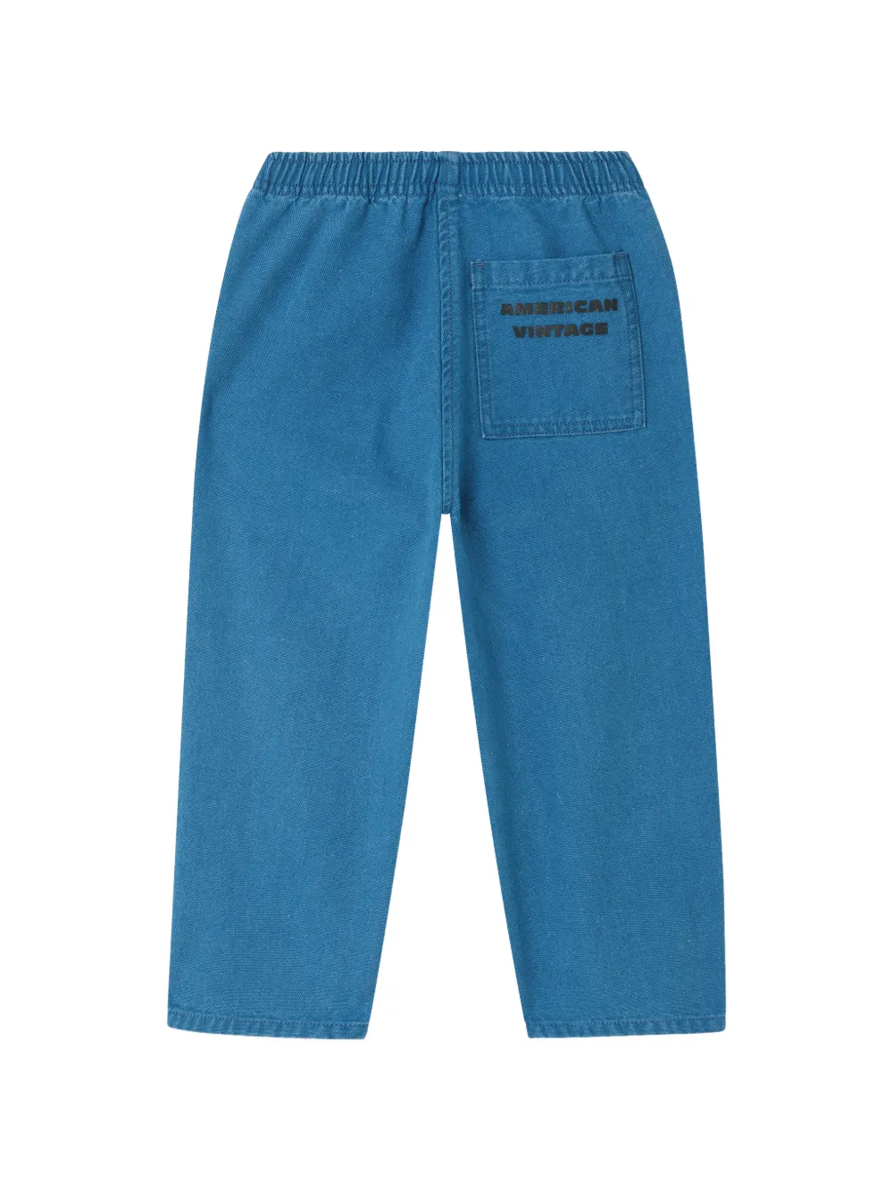 American Vintage Kids Comow broek met opgestikte zak en trekkoord Blauw