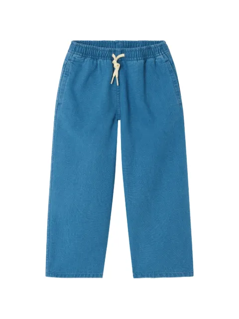 American Vintage Kids Comow drawstring patch-pocket trousers