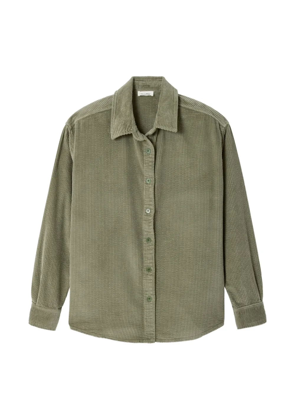 American Vintage corduroy long-sleeve shirt - Verde