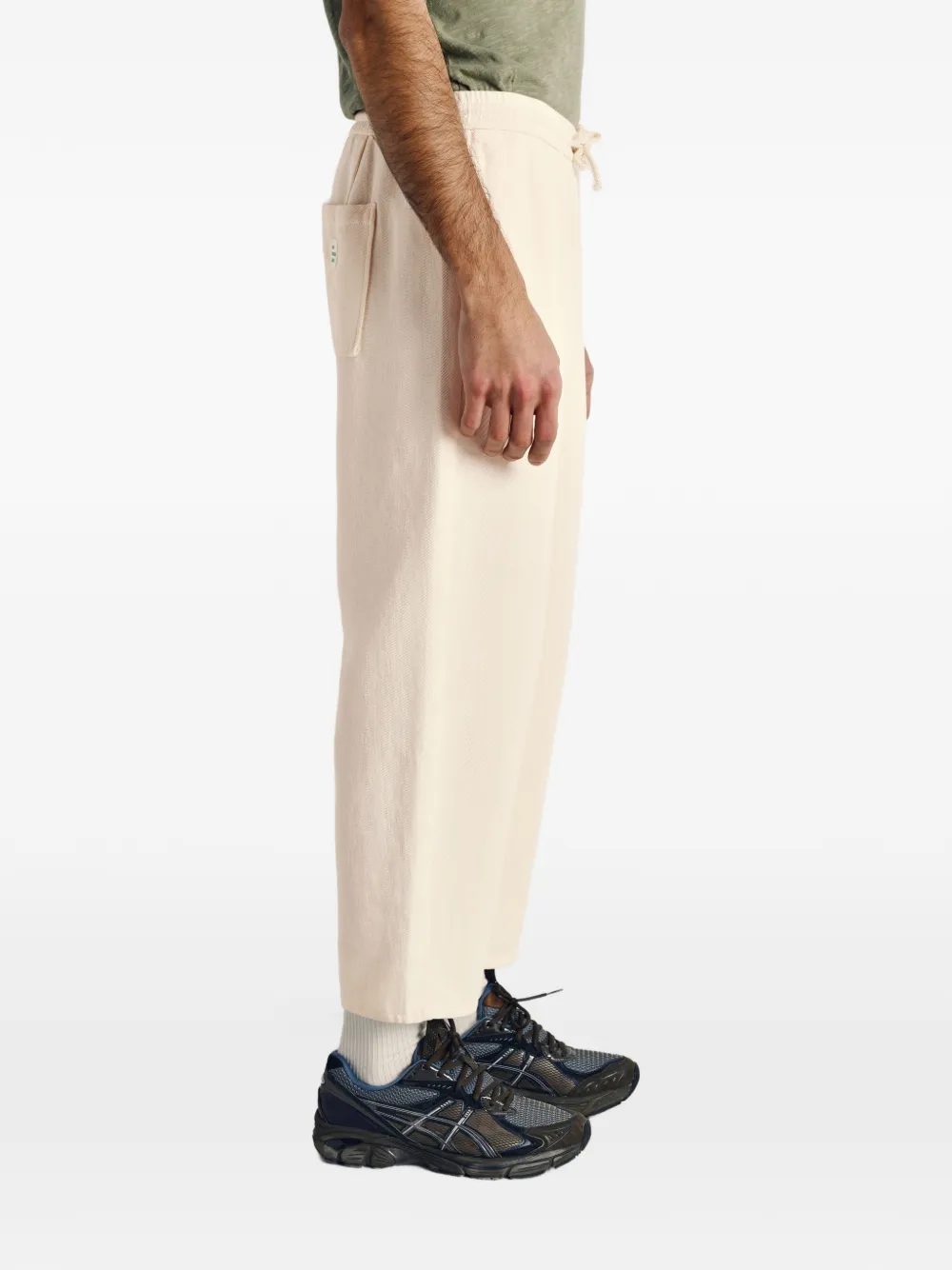 American Vintage Afaz broek met trekkoord en zak Beige