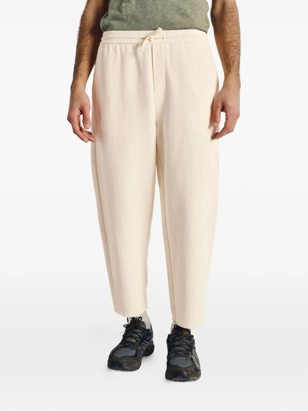 American Vintage Afaz broek met trekkoord en zak Beige
