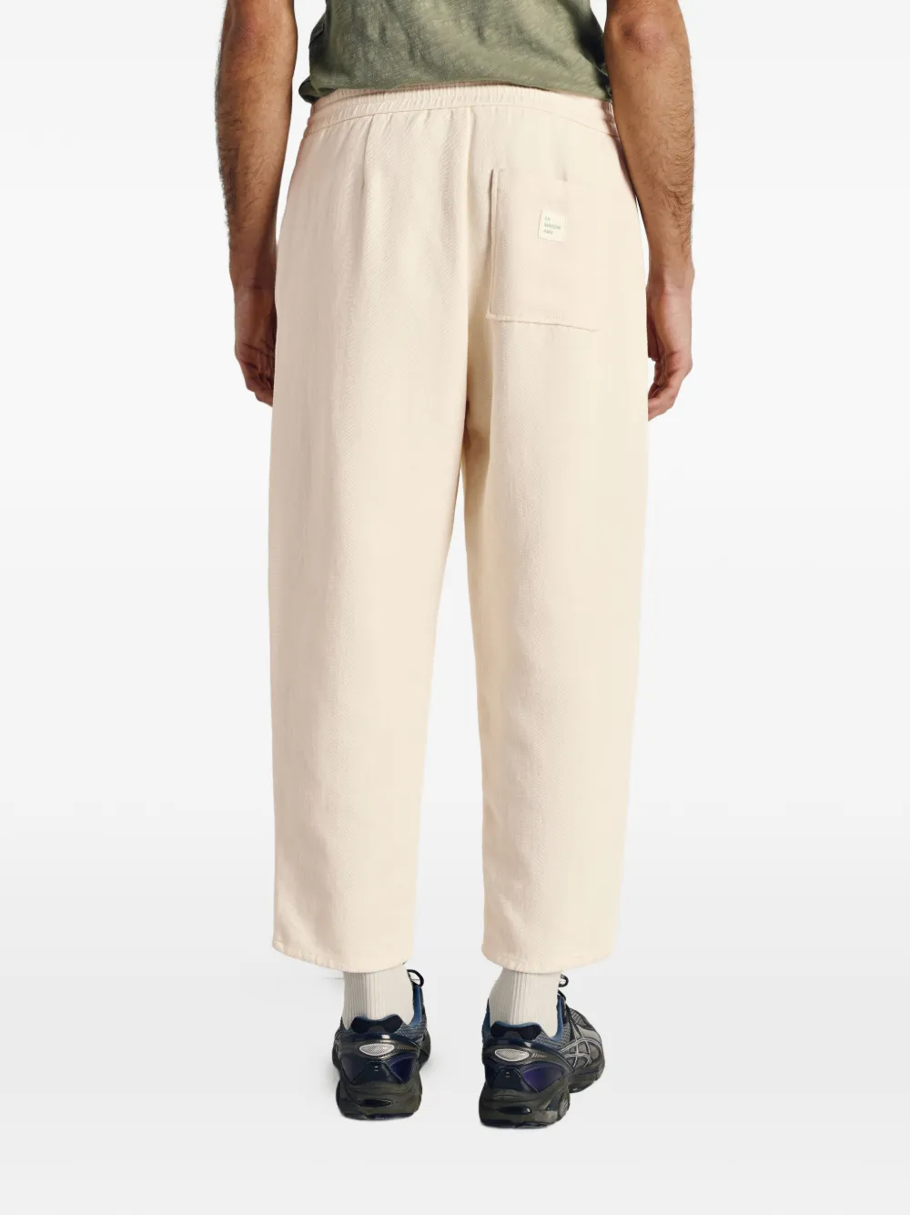 American Vintage Afaz broek met trekkoord en zak Beige
