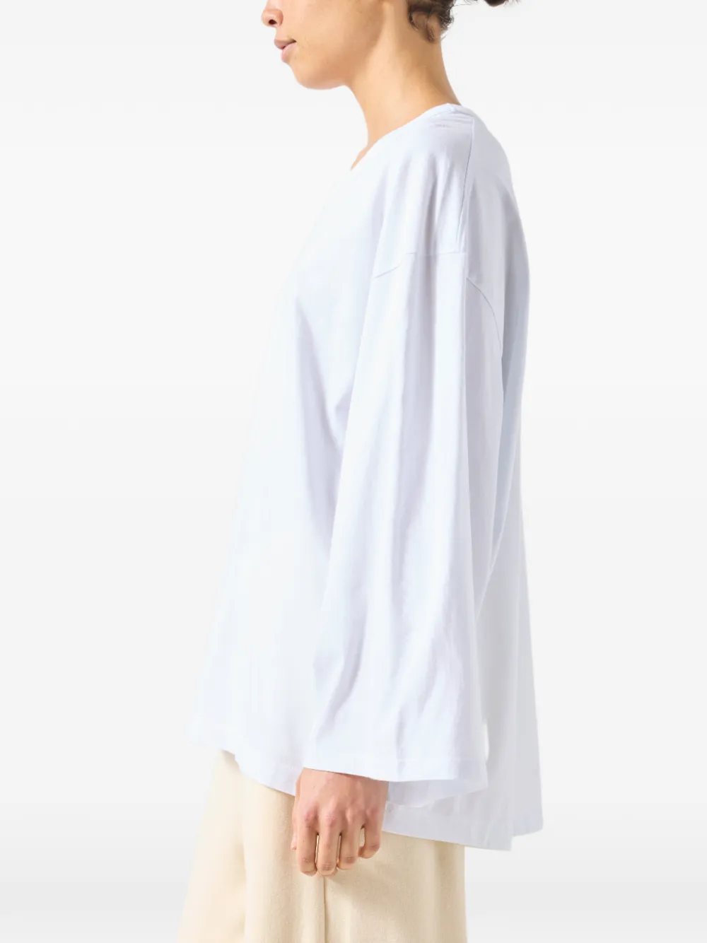 American Vintage Fizvalley top met lange mouwen Wit