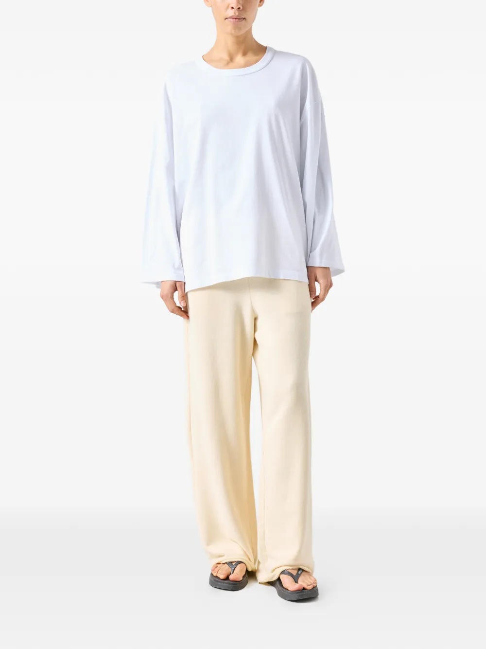 American Vintage Fizvalley top met lange mouwen Wit