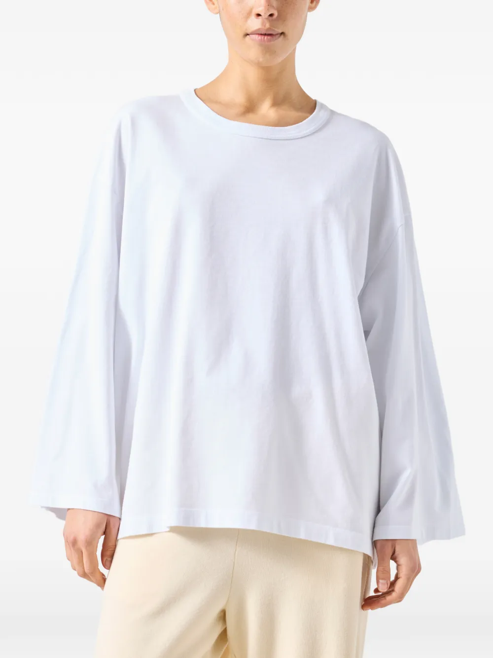 American Vintage Fizvalley top met lange mouwen Wit