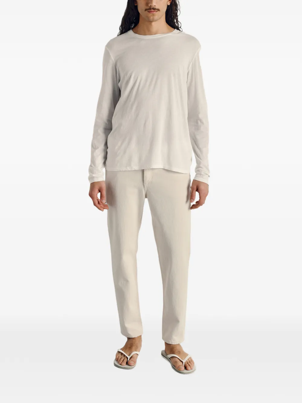 American Vintage Carrot jeans met vervaagd effect Beige