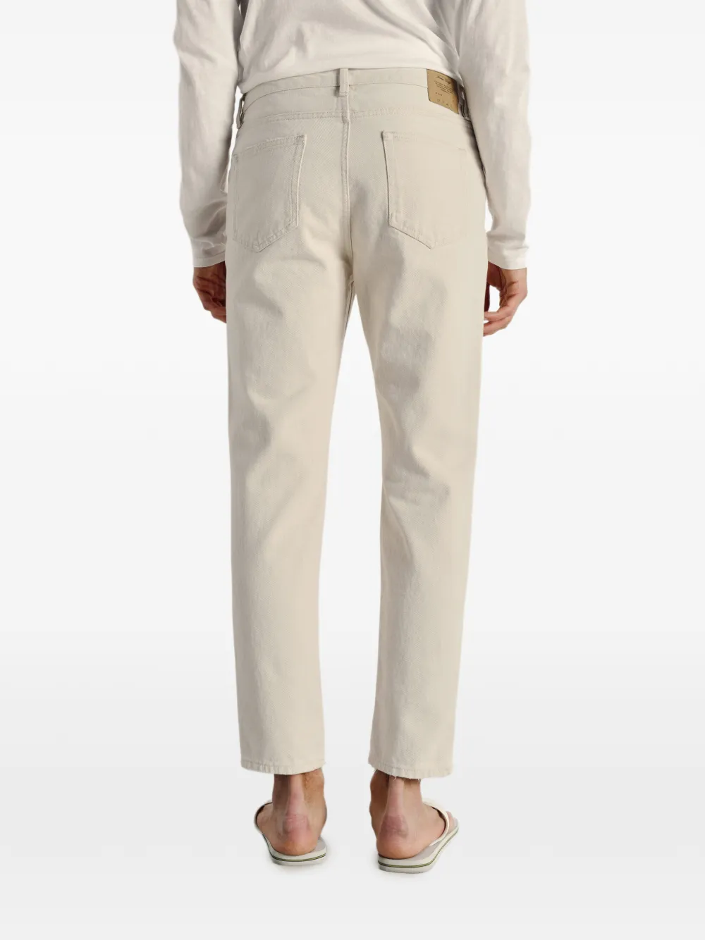 American Vintage Carrot jeans met vervaagd effect Beige