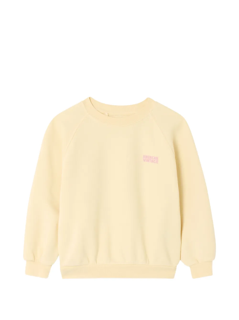 American Vintage Kids Izubird crew-neck sweatshirt - Giallo